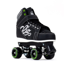 Rio Roller Mayhem II Children's Quad Skates - Black - UK:5J EU:38 US:M6L7