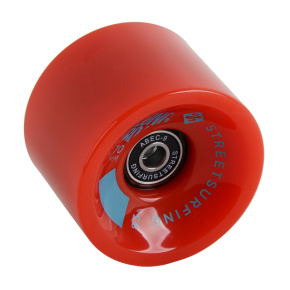 Kolečko Longboard 1ks - červené, ABEC 9, 70 mm